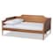 Baxton Studio Alya Classic Traditional Farmhouse Walnut Brown Finished Wood Full Size Daybed 182-11173-Zoro - alternate 1
